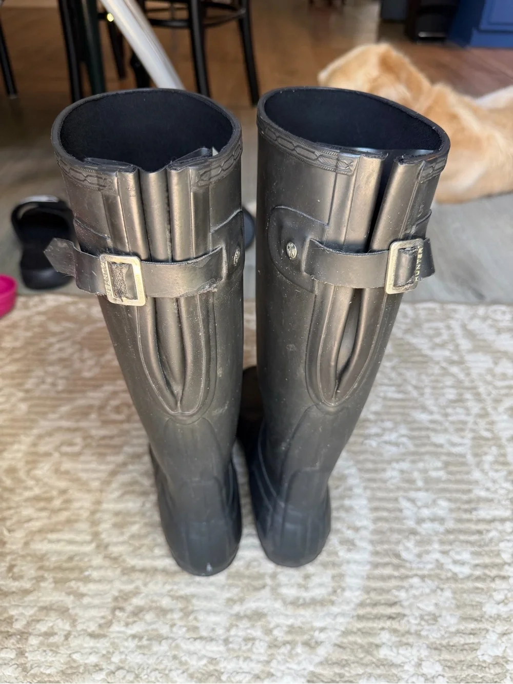 Hunter Tall Rain Boots Matte Black